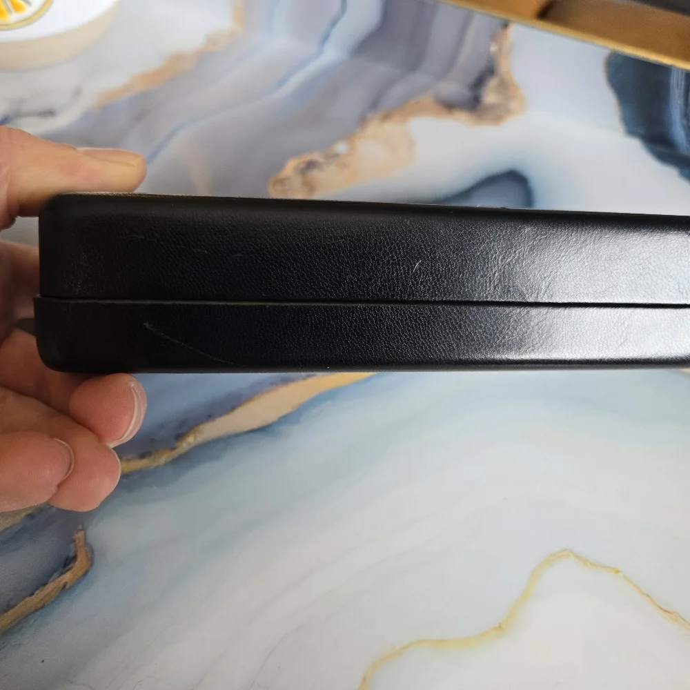 L.A.M.B. •Black Leather Eye Glass Case